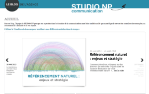 article blog referencement naturel studio np